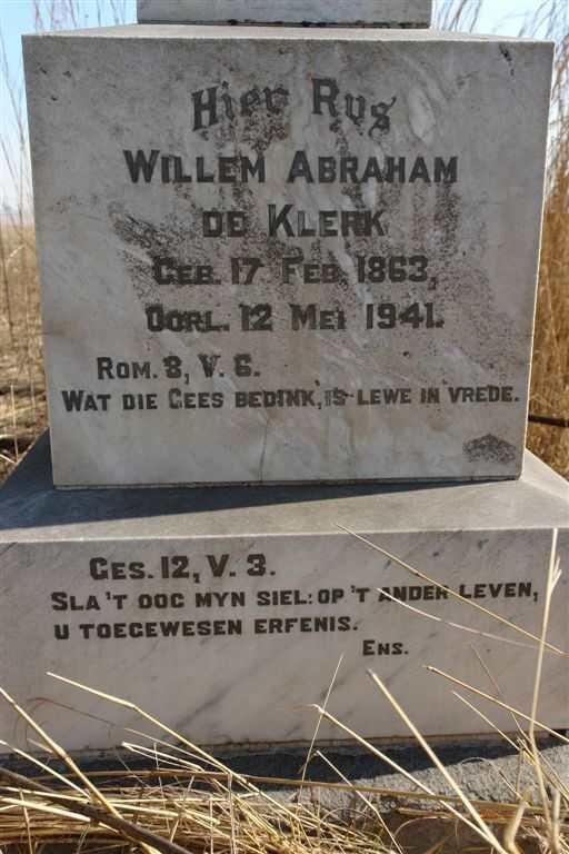 KLERK Willem Abraham, de 1863-1941