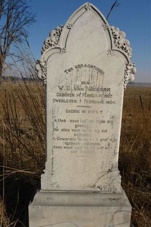 NIEKERK W.E., van 1827-1904