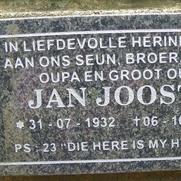 JOOSTE Jan 1932-2008