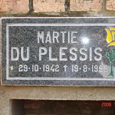 PLESSIS Martie, du 1942-1999