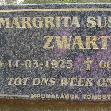 ZWART Margrita Susanna 1925-2004