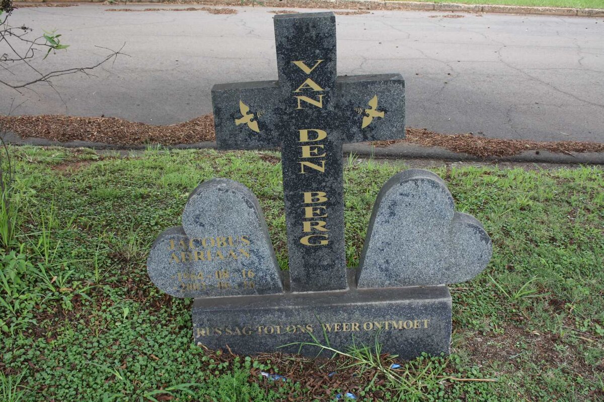 BERG Jacobus Adriaan, van den 1964-2003