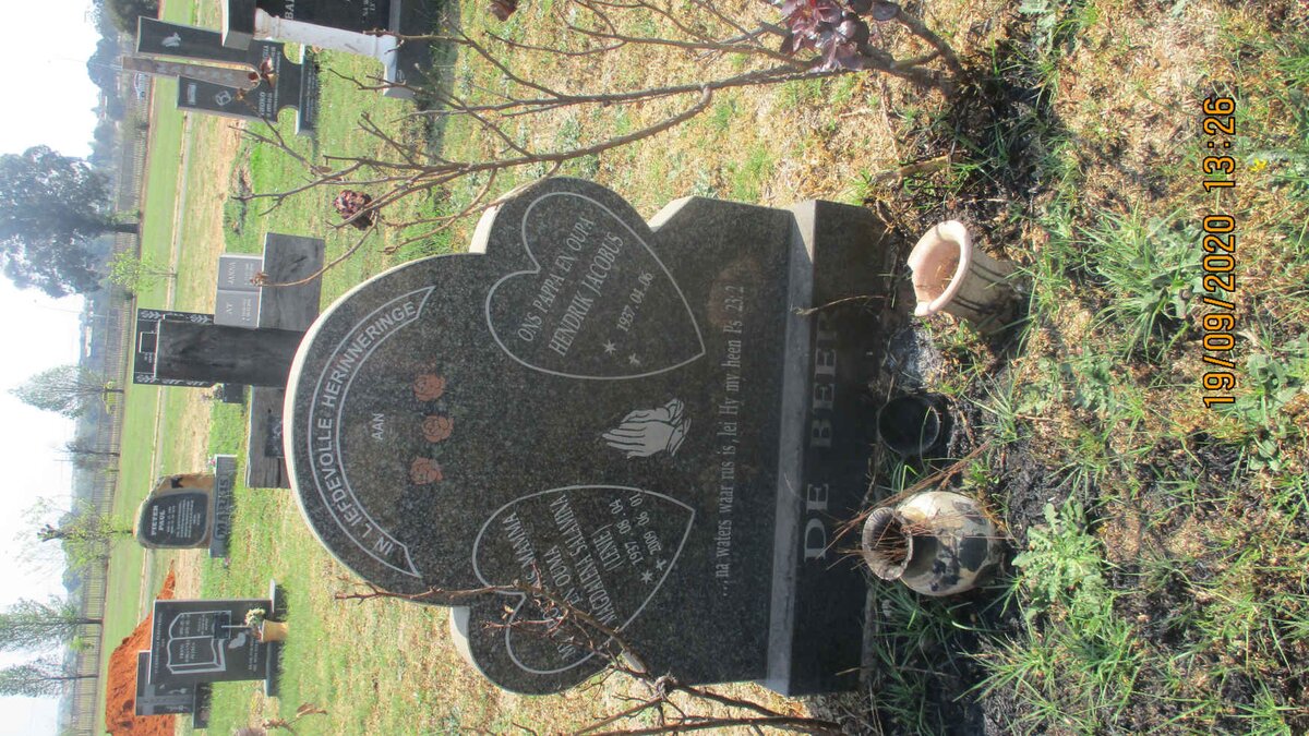 BEER Hendrik Jacobus, de 1937- &amp; Magdalena Salamina 1937-2009