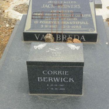 BREDA Jan Redvers, van 1917–1983 :: BERWICK Corrie 1929–2009 #2