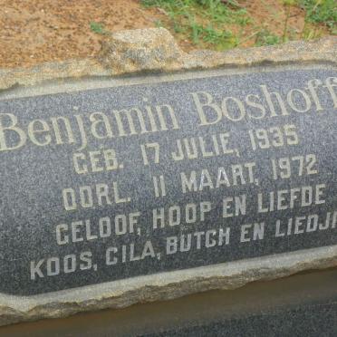 BOSHOFF Benjamin 1935-1972