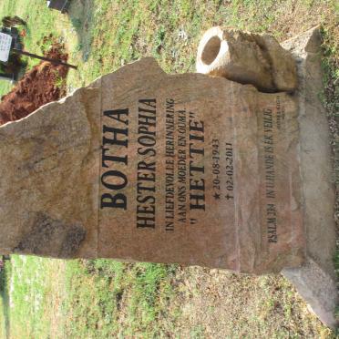 BOTHA Hester Sophia 1943-2011