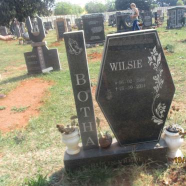 BOTHA Wilsie 1960-2014