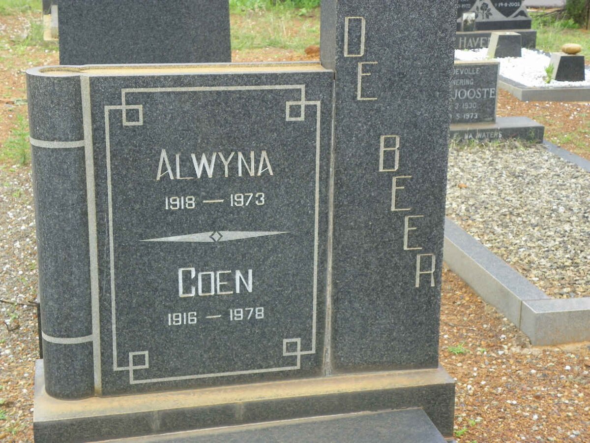 BEER Coen, de 1916-1978 &amp; Alwyna 1918-1973