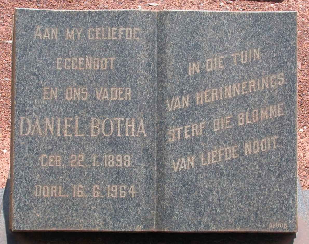 BOTHA Daniel 1898-1964