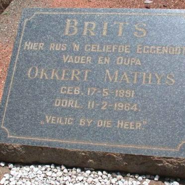 BRITS Okkert Mathys 1891-1964