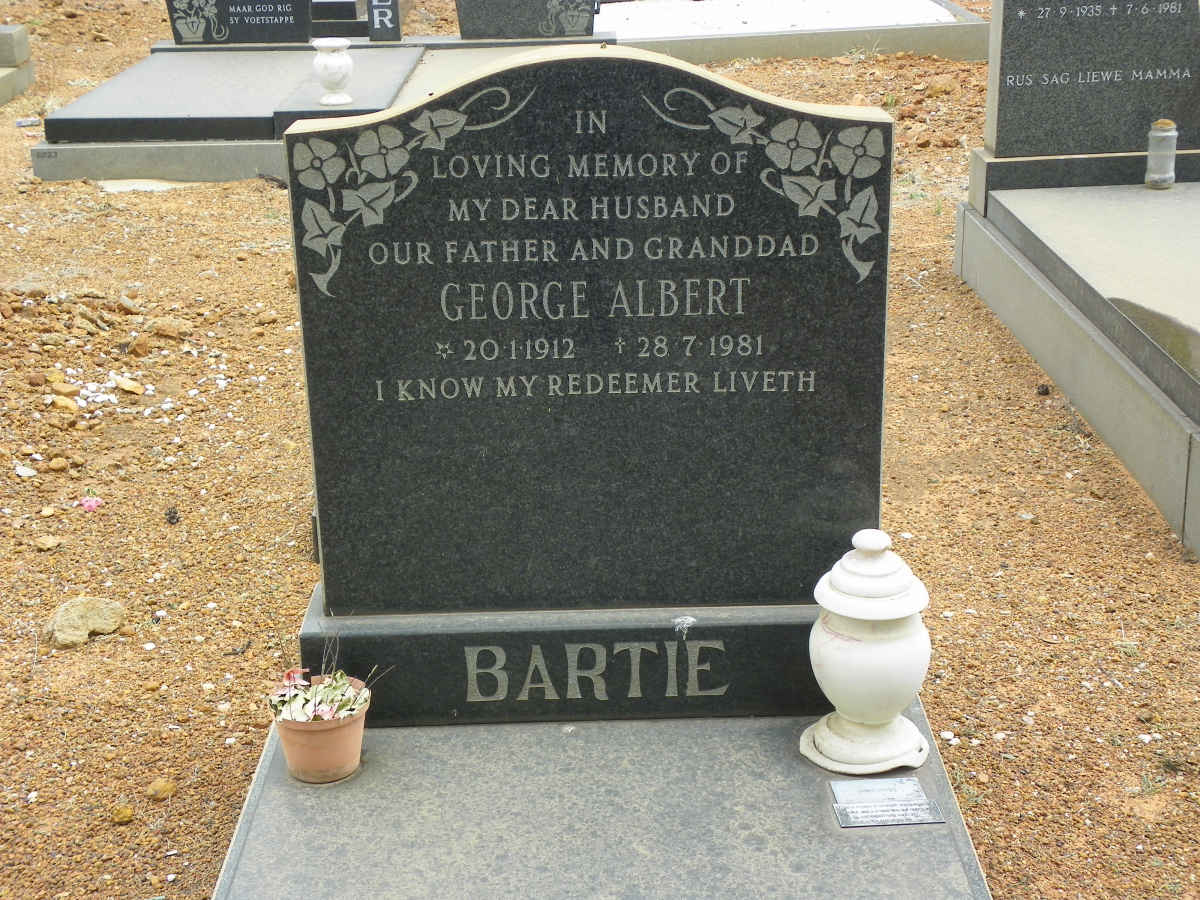 BARTIE George Albert 1912-1981 :: BARTIE James