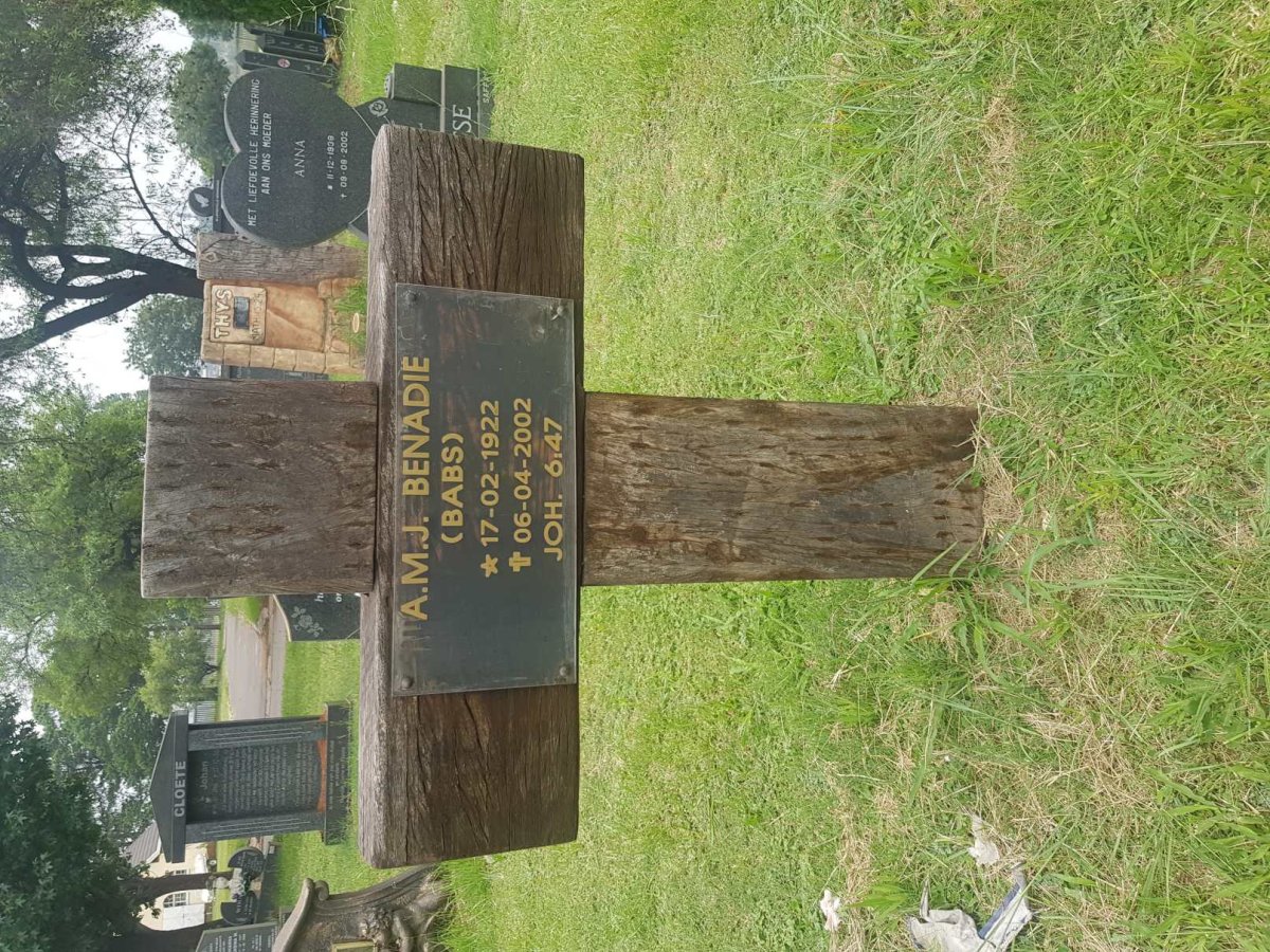 BENADE A.M.J. 1922-2002