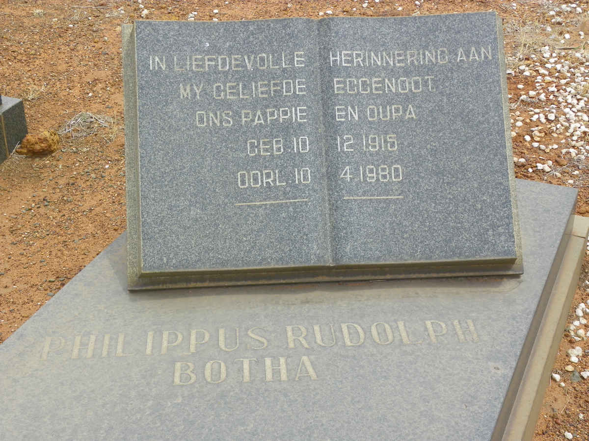 BOTHA Philippus Rudolph 1915-1980