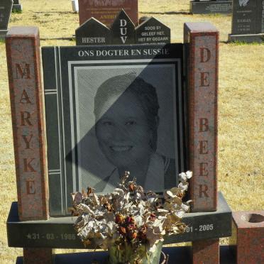 BEER Maryke, de 1986-2005