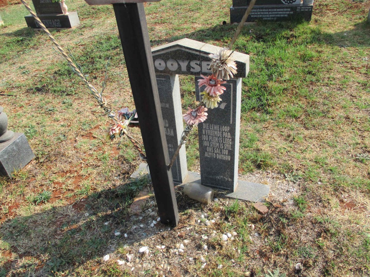 BOOYSEN Barend Christiaan 1972–2011 #1