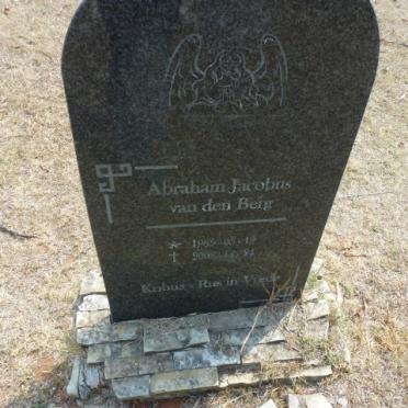 BERG Abraham Jacobus, van den 1965-200?