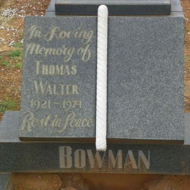 BOWMAN Thomas Walter 1921-1974