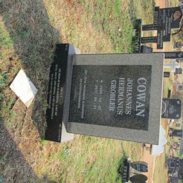 COWAN Johannes Hermanus Grobler 1928-2011