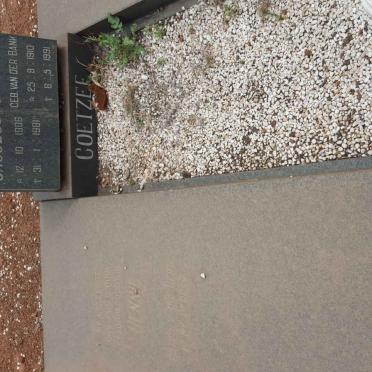 COETZEE Hendrik Jacobus 1906-1981 &amp; Johanna Christina VAN DER BANK 1910-1991 #2