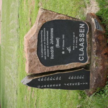 CLAASSEN Hendrik Johannes 1952-