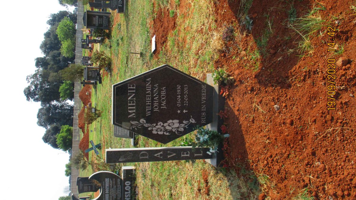 DAVEL Wilhelmina Johanna Jacoba 1930-2013