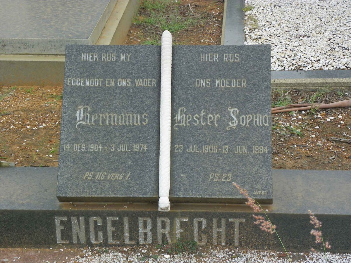 ENGELBRECHT Hermanus 1904-1974 &amp; Hester Sophia 1906-1984