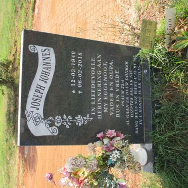 FOURIE Joseph Johannes 1940-2018