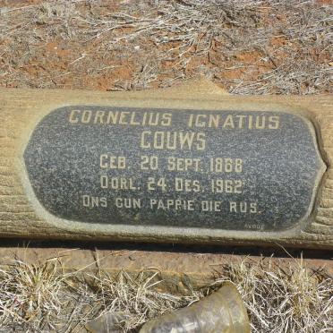GOUWS Cornelius Ignatius 1868-1962