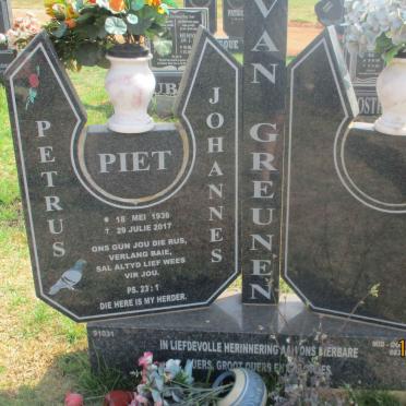 GREUNEN Petrus Johannes, van 1936-2017