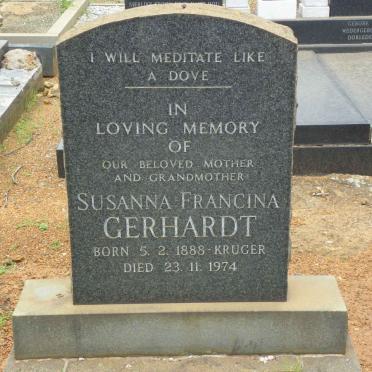 GERHARDT Susanna Francina nee KRUGER 1888-1974
