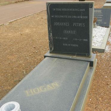 HOGAN Johannes Petrus 1935-1981