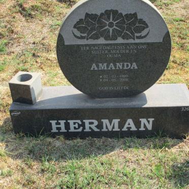 HERMAN Amanda 1960-2008