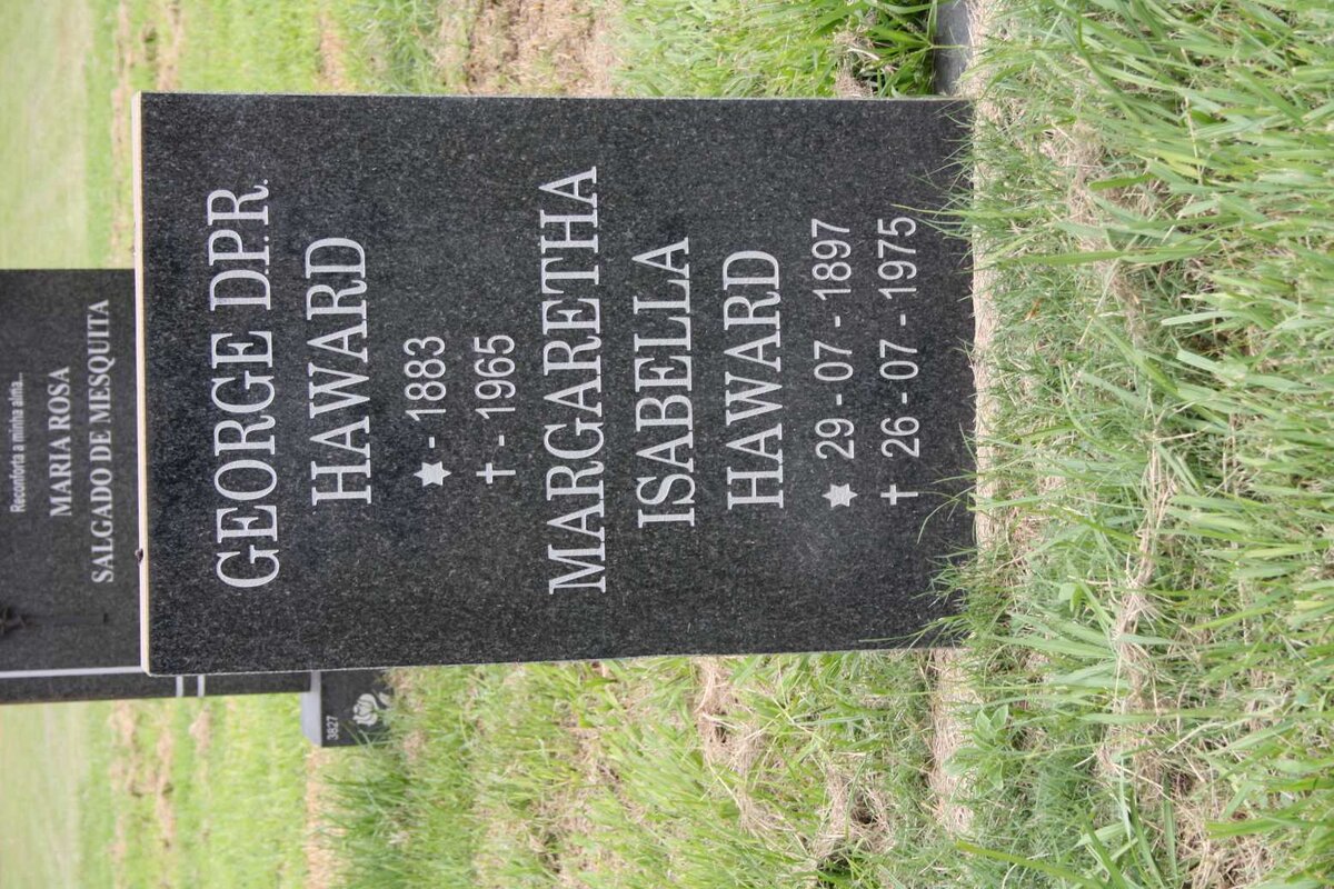 HAWARD George D.P.R. 1883-1965 &amp; Margaretha Isabella 1897-1975