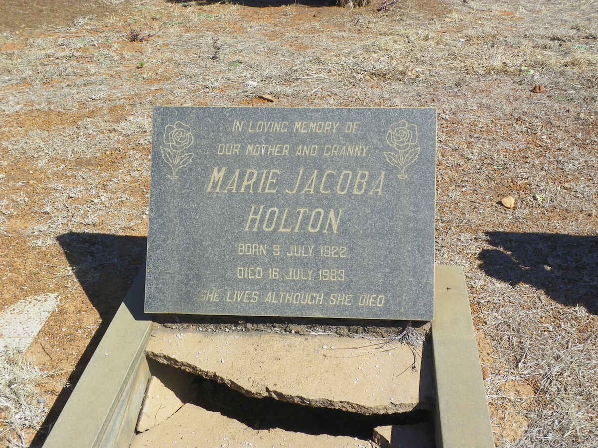 HOLTON Marie Jacoba 1922-1983