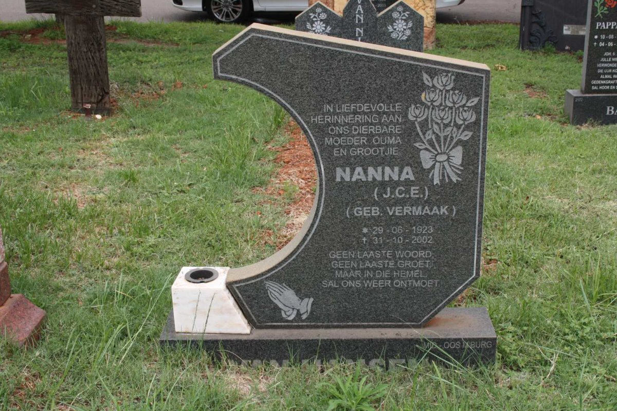 HANSEN J.C.E., van nee VERMAAK 1923–2002 #1