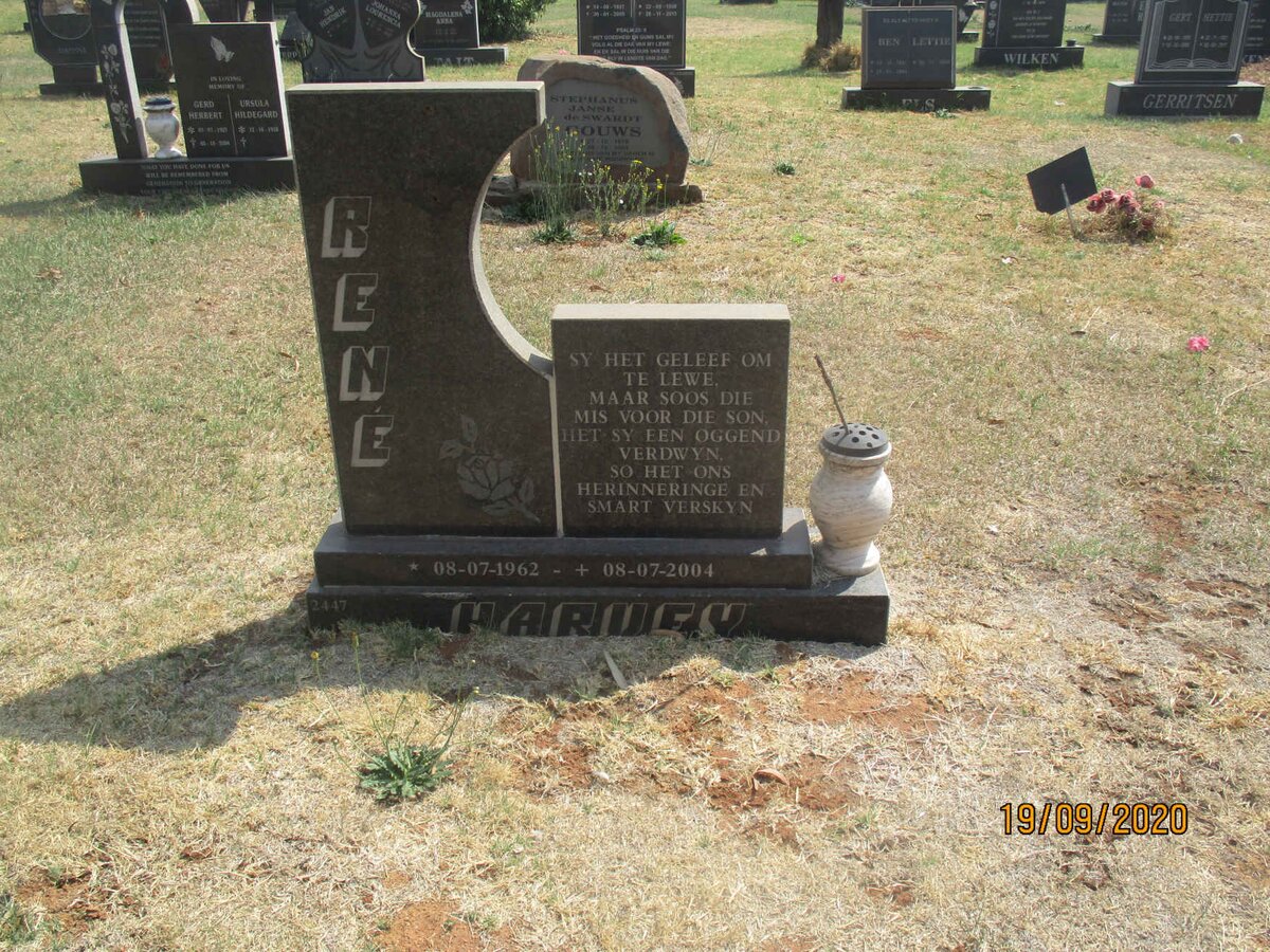 HARVEY Rene 1962-2004