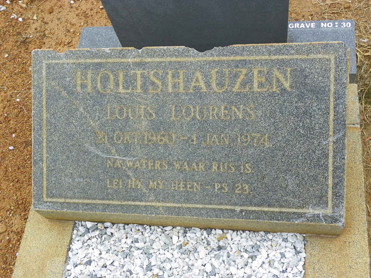 HOLTSHAUZEN Louis Lourens 1960–1974 #1 (front)