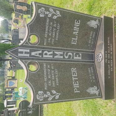 HARMSE Pieter 1960-2001 &amp; Elaine 1961-2001
