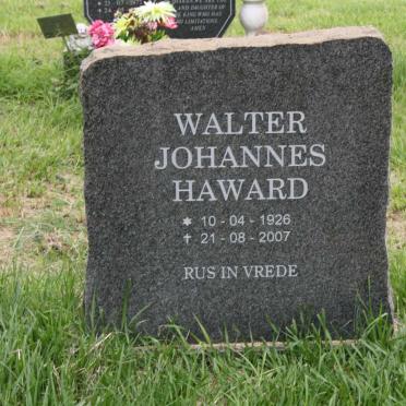 HAWARD Walter Johannes 1926-2007