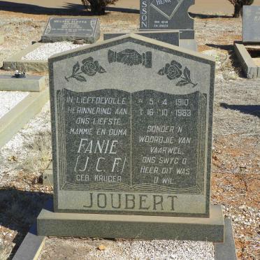 JOUBERT J.C.F. nee KRUGER 1910-1983