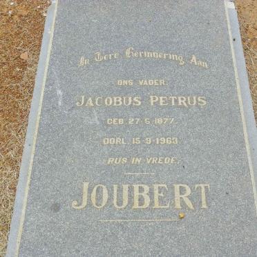 JOUBERT Jacobus Petrus 1877-1963