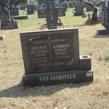 JAARSVELD Jan Stefanus Lategan, van 1936-2004 &amp; Cornelia Susanna 1938-