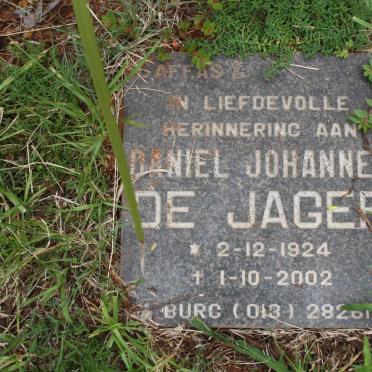 JAGER Daniel Johannes, de 1924-2002