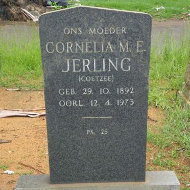JERLING Cornelia M.E. nee COETZEE 1892-1973