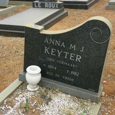 KEYTER Anna M.J. nee VERMAAK 1894-1982