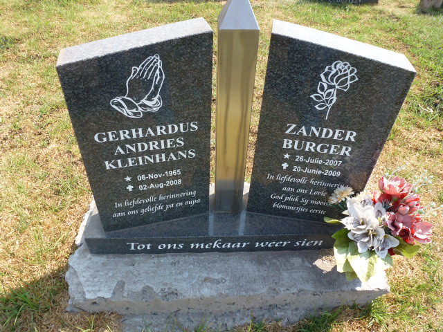 KLEINHANS Gerhardus Andries 1965-2008 :: BURGER Zander 2007-2009
