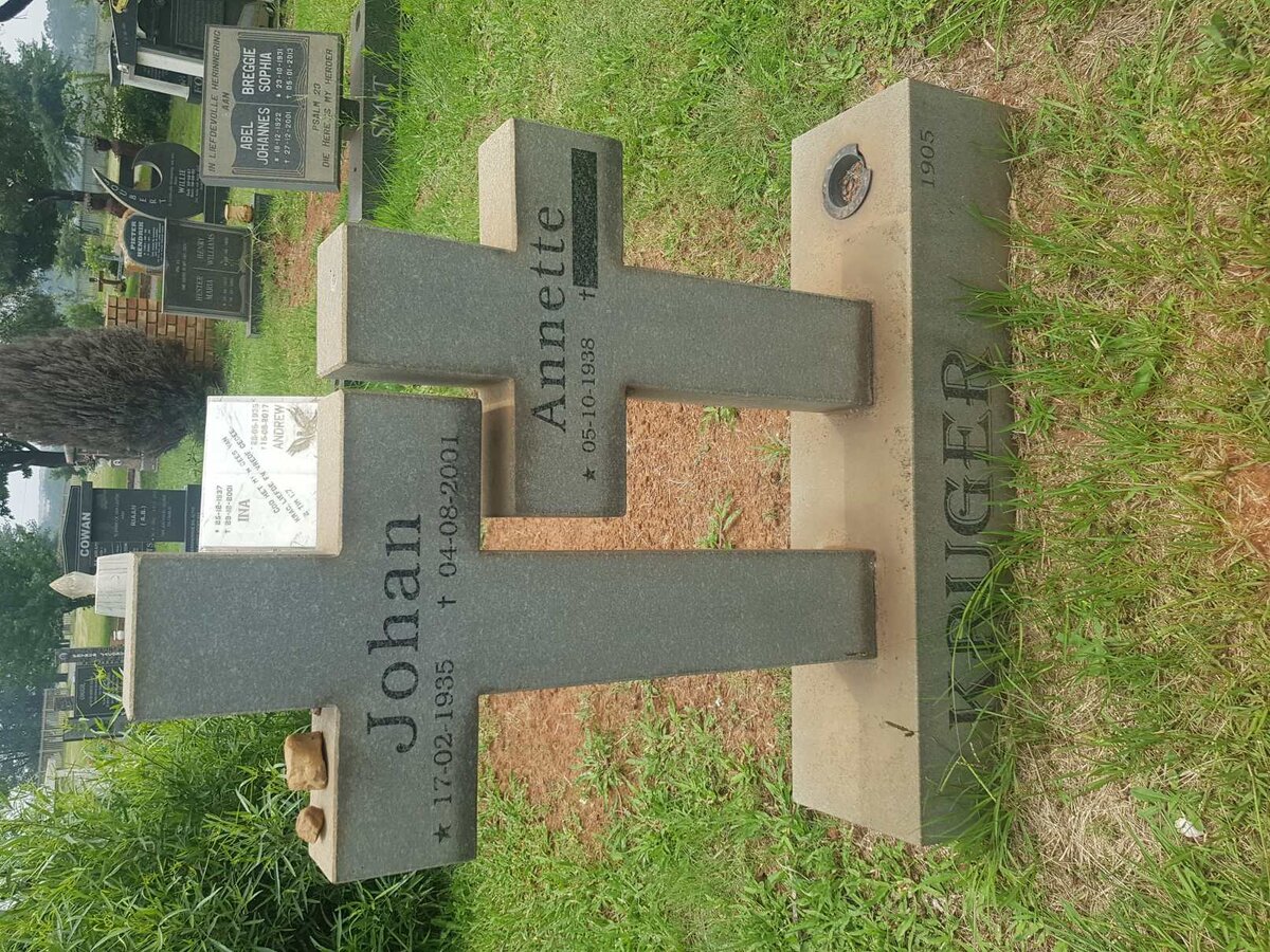 KRUGER Johan 1935-2001 &amp; Annette 1938-