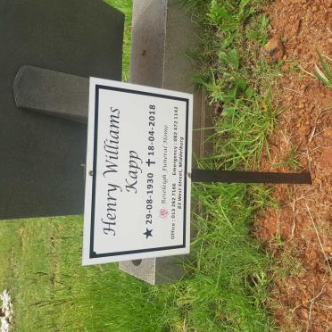 KAPP Henry Williams 1930-2018 &amp; Hester Maria 1935-2002 #2