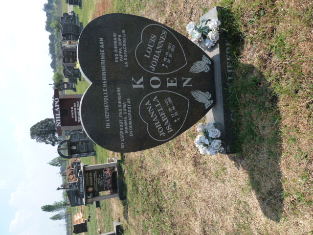 KOEN Louis Johannes 1927-2011 &amp; Johanna Isabella 1931-2008