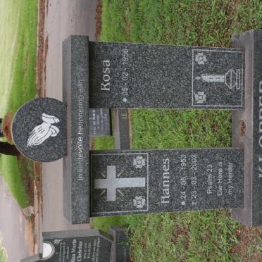 KLOPPER Hannes 1953-2003 &amp; Rosa 1956-